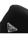 triangle logo drill bucket hat black - PRADA - BALAAN 5