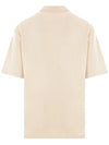 Bold Fox Head Patch Oversized Polo Shirt Beige - MAISON KITSUNE - BALAAN 3