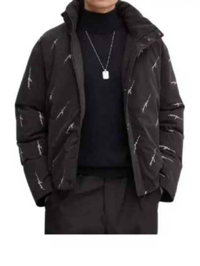 Logo Print Quilted Down Padding Black - MSGM - BALAAN 2