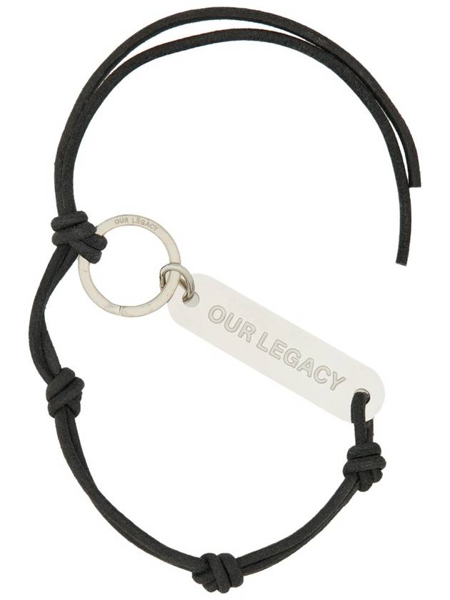 Men's Leather Ladon Key Ring Black - OUR LEGACY - BALAAN 2