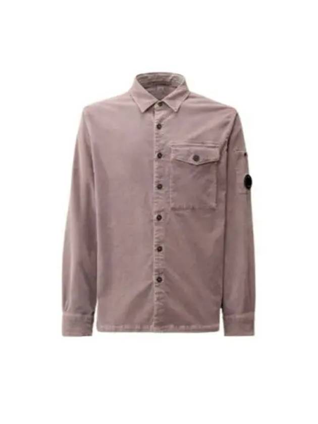 Lens Detail Long Sleeve Shirt Purple - CP COMPANY - BALAAN 2