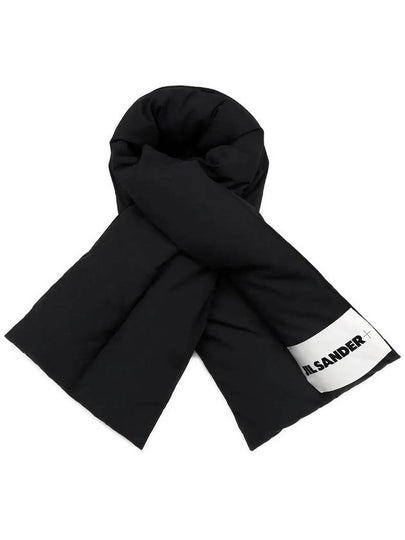 Logo Down Nylon Scarf Black - JIL SANDER - BALAAN 2