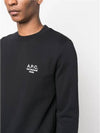 Rider Chest Small Logo Sweatshirt Black - A.P.C. - BALAAN 2