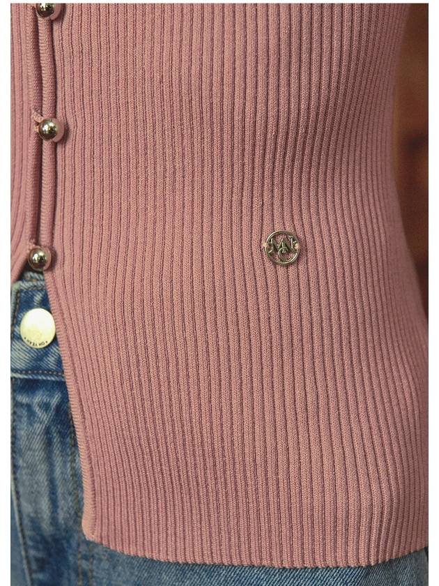 Bouquet heart neck knit pink - MICANE - BALAAN 3