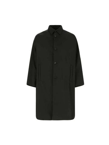 Men's Re-Nylon Rain Coat Black - PRADA - BALAAN 1