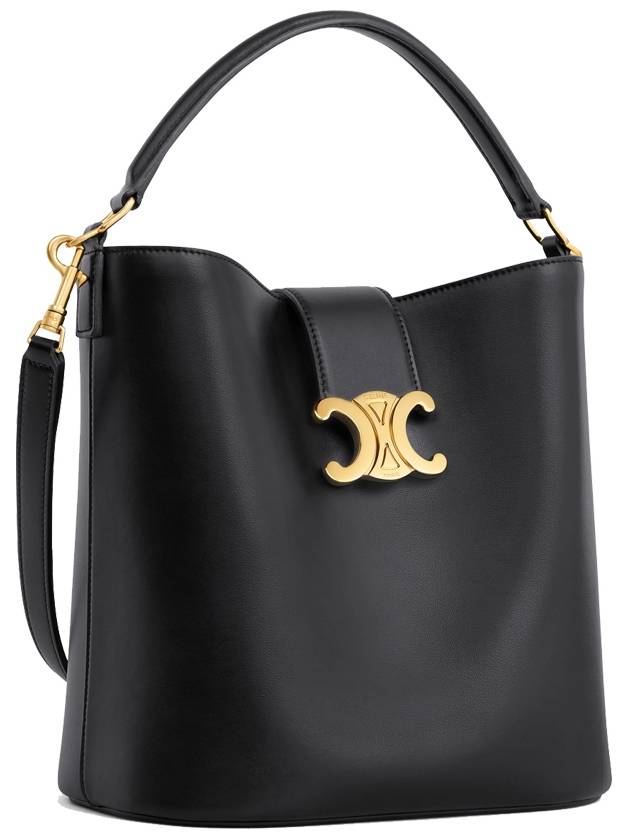 Medium Louise Bag Smooth Calfskin Shoulder Bag Black - CELINE - BALAAN 4