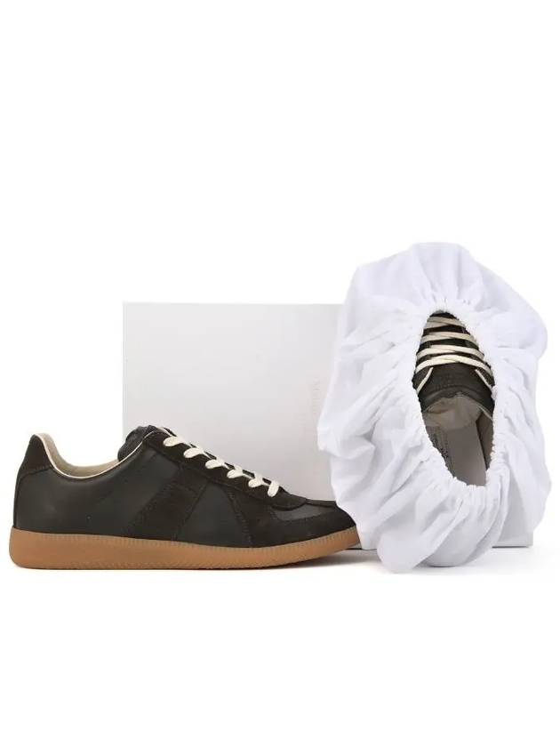 Men's German Army Replica Low Top Sneakers Black - MAISON MARGIELA - BALAAN.