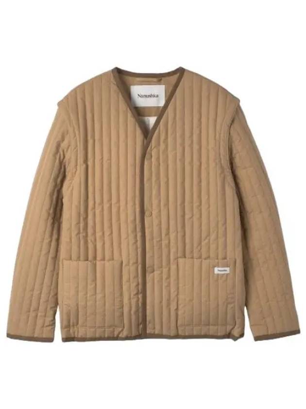 Nanushka Loris Quilted Liner Jacket Prairie Sand Jumper - NANUSHKA - BALAAN 1