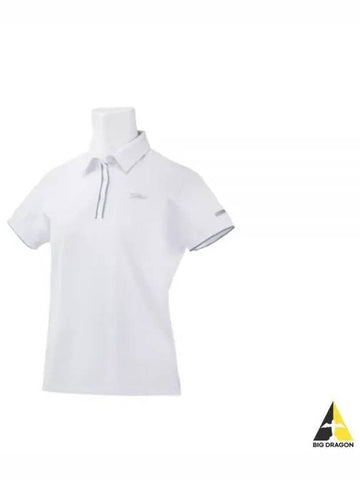 WMS Line Ribbed Pique Shirt TLPWS501J WT Women s - TITLEIST - BALAAN 1