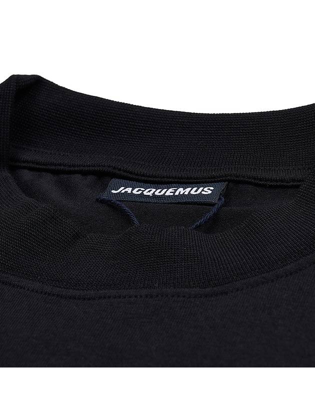 Le Gros Grain Short Sleeve T-Shirt Black - JACQUEMUS - BALAAN 5