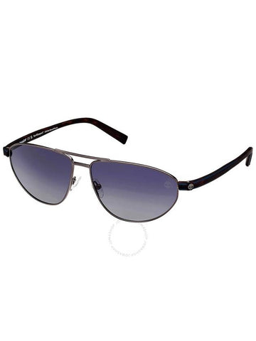 Timberland Polarized Smoke Pilot Men's Sunglasses TB9324 09D 62 - TIMBERLAND - BALAAN 1