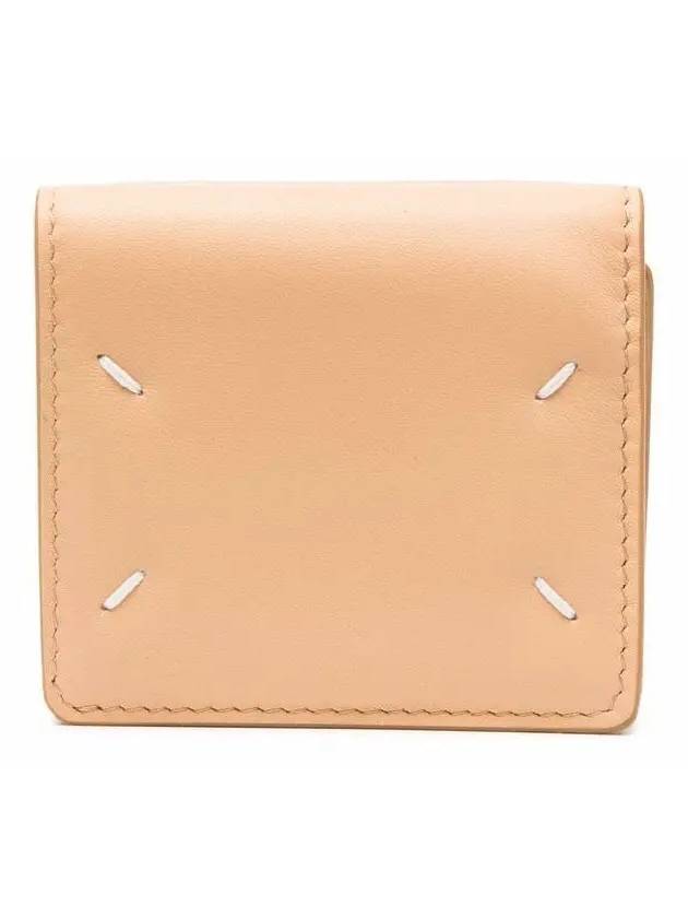 Stitch Unvalve Mini Half Wallet Beige - MAISON MARGIELA - BALAAN 3