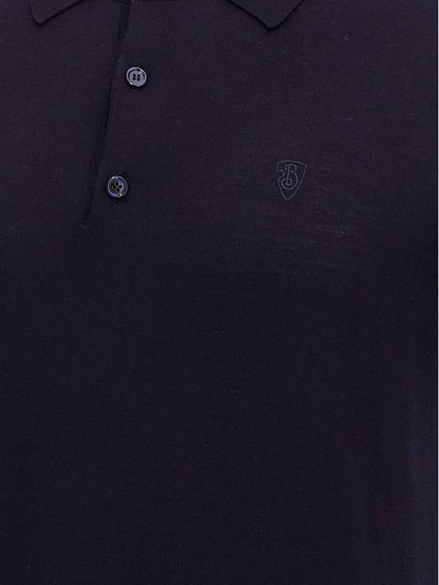 Burberry Wool Polo Shirt - BURBERRY - BALAAN 4