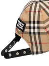 logo applique vintage check ball cap beige - BURBERRY - BALAAN 7