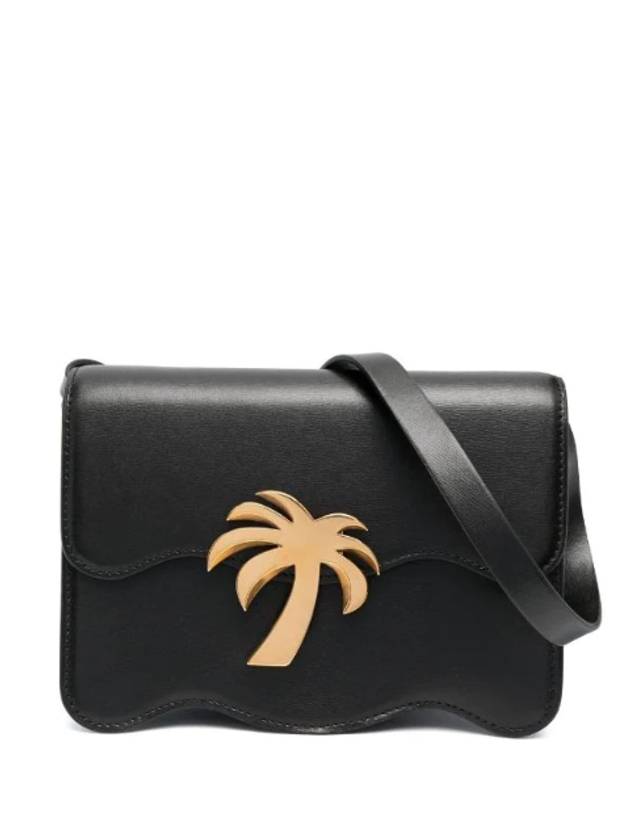 palm tree motif leather shoulder bag PWNQ008F22LEA0011076 - PALM ANGELS - BALAAN 1