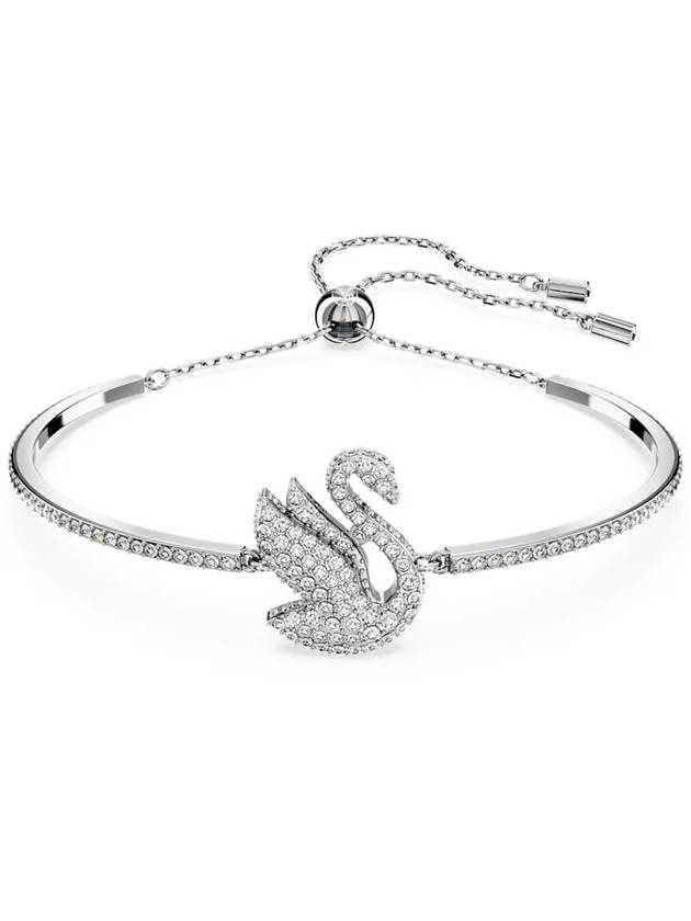 Iconic Swan Crystal Bangle Bracelet Silver - SWAROVSKI - BALAAN 2