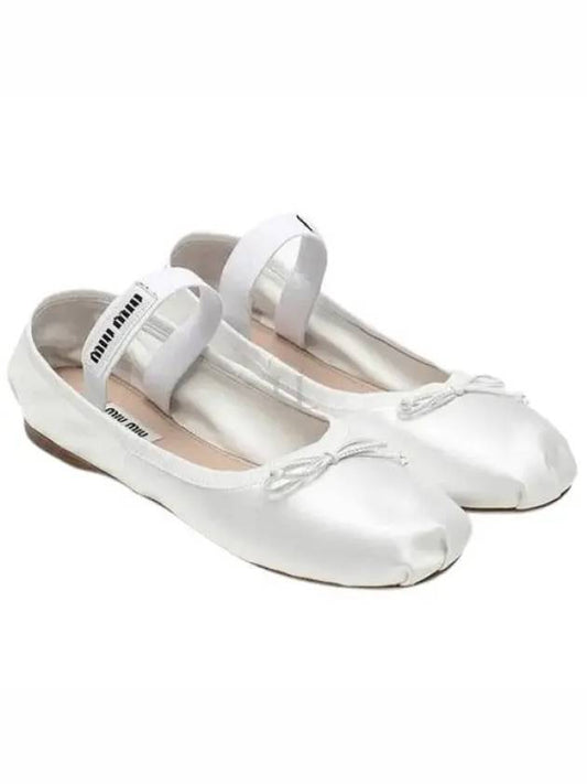 Satin Ballerinas White - MIU MIU - BALAAN 2