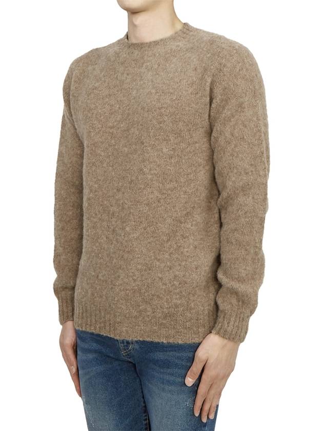 Shaggy Dog Men's Knit M3834 7 NUTMEG - HARLEY OF SCOTLAND - BALAAN 2