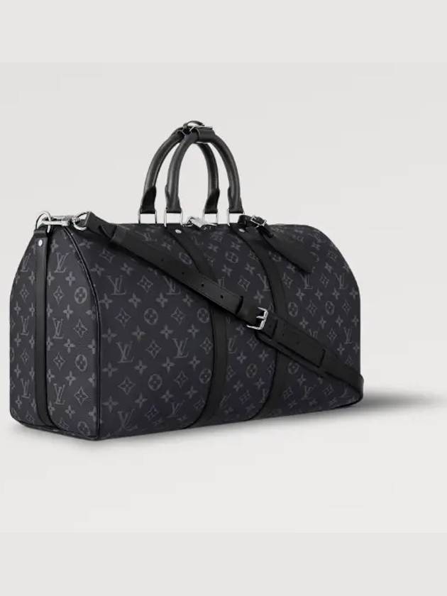 Keepall 45 Bandouliere Monogram Eclipse Duffel Bag Grey - LOUIS VUITTON - BALAAN 6