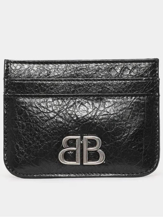 Monaco Metal Logo Card Wallet Black - BALENCIAGA - BALAAN 2