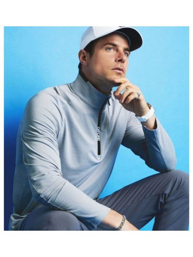 G FORE Brush Quarter Zip Up Gray - J.LINDEBERG - BALAAN 1