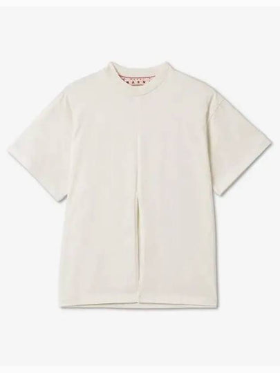 Knot Crop Short Sleeve T-Shirt White - MARNI - BALAAN 2