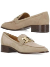 Kate logo metal chain suede loafers beige - TOD'S - BALAAN 2