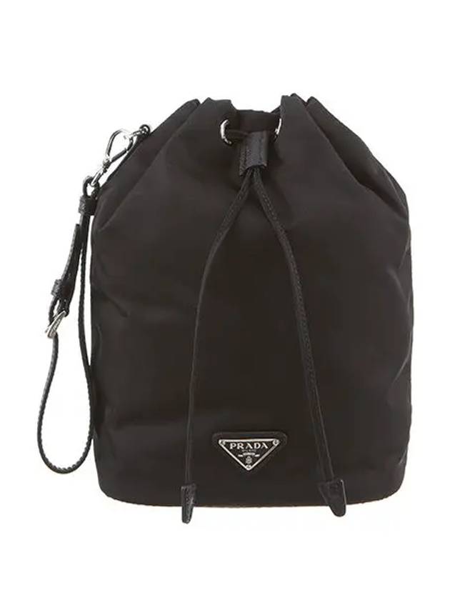 Re-Nylon Drawstring Pouch Black - PRADA - BALAAN 3