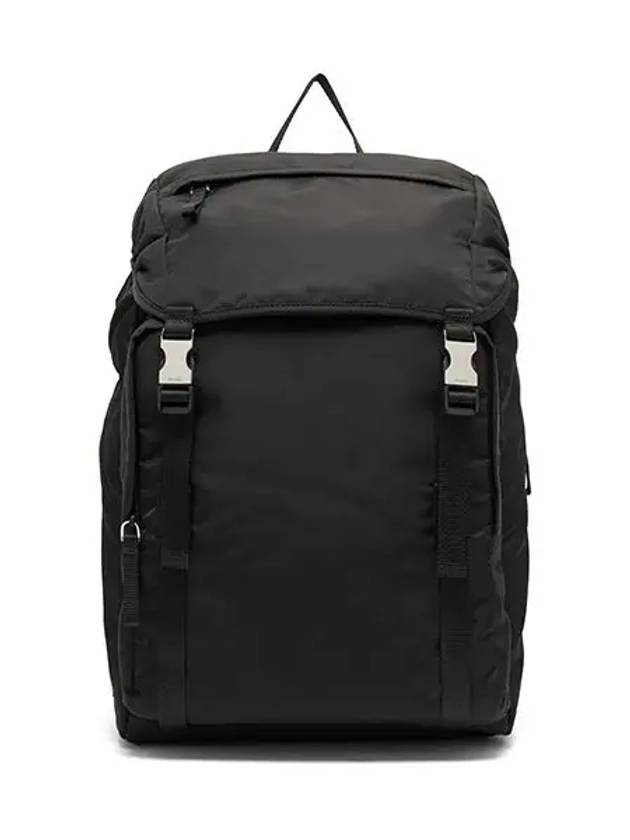 Triangle Logo Tesuto Nylon Backpack Black - PRADA - BALAAN 3