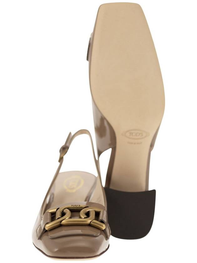 24 ss patent leather slingback WITH FRONTAL logo XXW96K0IB60SFKC413 B0650980276 - TOD'S - BALAAN 6