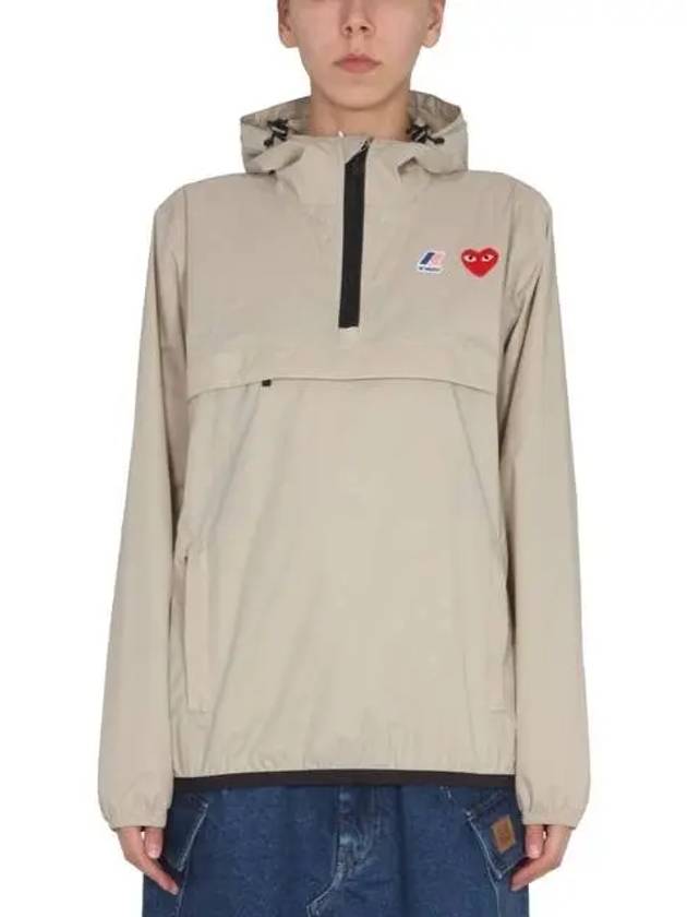 Logo Patch Anorak Beige - COMME DES GARCONS - BALAAN 3