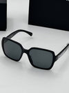 Lettering Square Sunglasses Black A71305 - CHANEL - BALAAN 5