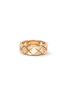 Coco Crush Quilted Motif Small Ring Gold - CHANEL - BALAAN 2