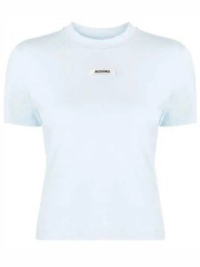 Le Gros Grain Short Sleeve T-Shirt Light Blue - JACQUEMUS - BALAAN 2