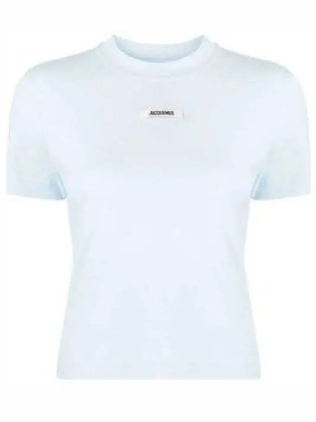 Le Gros Grain Short Sleeve T-Shirt Light Blue - JACQUEMUS - BALAAN 2