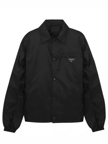 triangle logo blouson jacket - PRADA - BALAAN 1