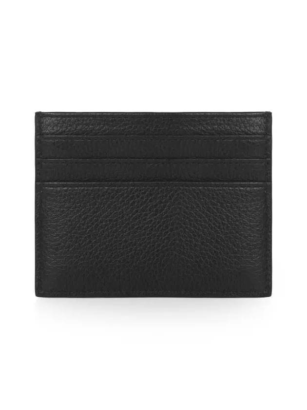 Classic Grain Leather Zipper Card Wallet Black - MULBERRY - BALAAN 6