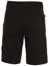 Light Stretch Cotton Bermuda Shorts Black - STONE ISLAND - BALAAN 4