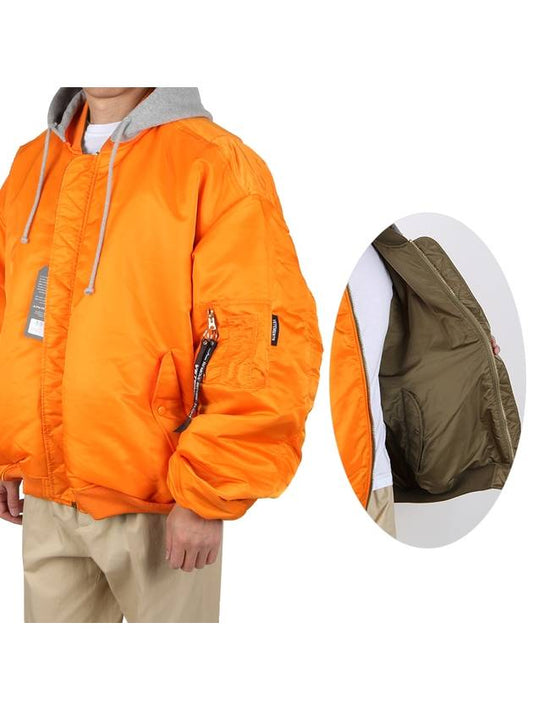 Alpha Industries Reversible Hooded Bomber Jacket Orange - VETEMENTS - BALAAN 2