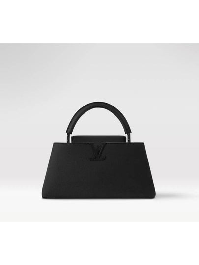 Capucines East West MM Tote Bag Black - LOUIS VUITTON - BALAAN 2