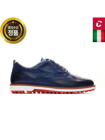 Official Italian handmade golf shoes CHURCHILL ROYAL BLUE - DUCA DEL COSMA - BALAAN 1