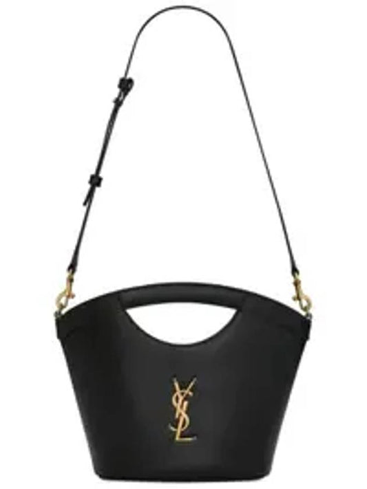 Celia Smooth Leather Mini Tote Bag Black - SAINT LAURENT - BALAAN 1