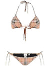 Women's Vintage Check Triangle Bikini Archives Beige - BURBERRY - BALAAN 2