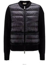 Women's Padded Knit Padding Cardigan Black - MONCLER - BALAAN 2