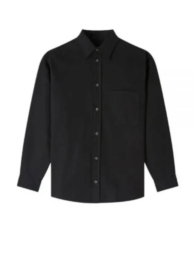 Chemise Emilien Logo Long Sleeve Shirt Black - A.P.C. - BALAAN 2