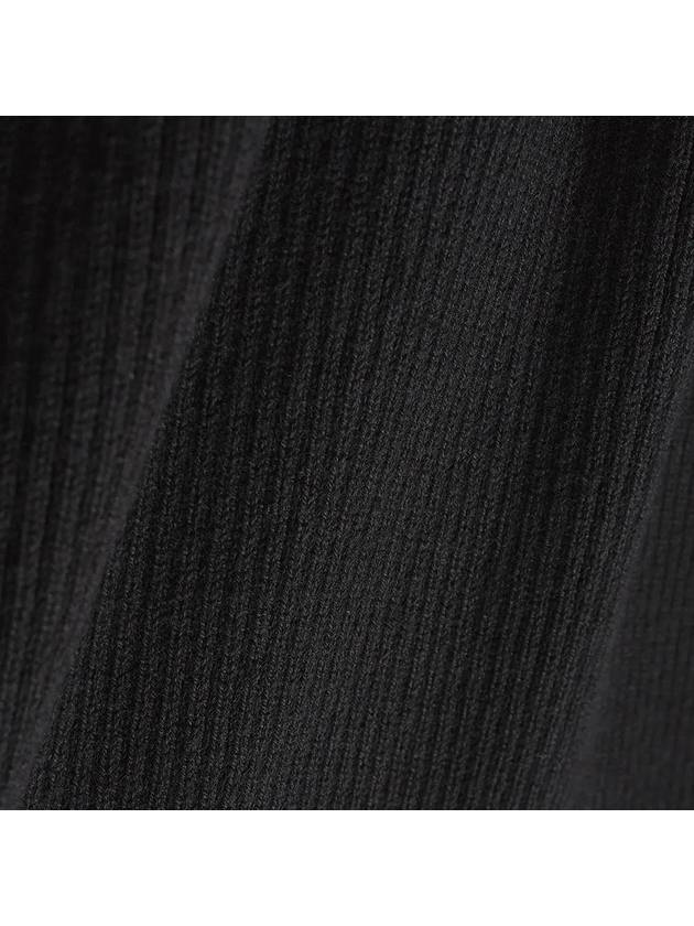 Cotton Ribbed Shirt Cadigan Black - NOIRER FOR WOMEN - BALAAN 7