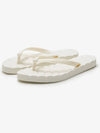 Kira Logo Flip Flops Ivory - TORY BURCH - BALAAN 3