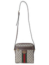 Men's Ophidia GG Small Messenger Bag Beige Ebony - GUCCI - BALAAN 5