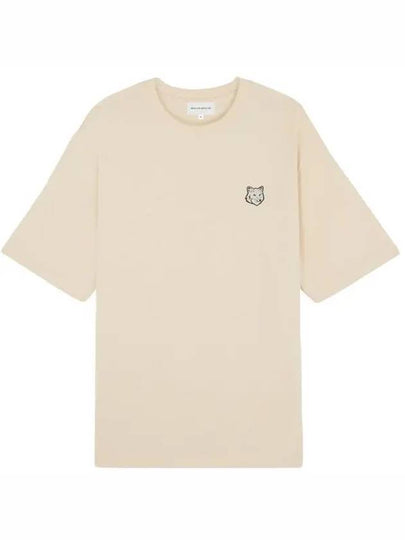 Bold Fox Head Patch Oversized Short Sleeve T-Shirt Beige - MAISON KITSUNE - BALAAN 2