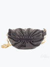 Chain Leather Belt Bag Black - BOTTEGA VENETA - BALAAN 2